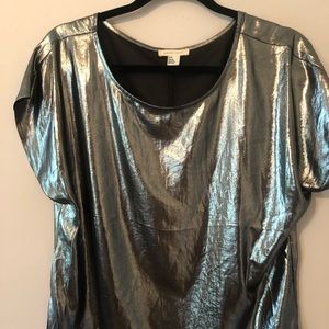 NYE Metallic party top